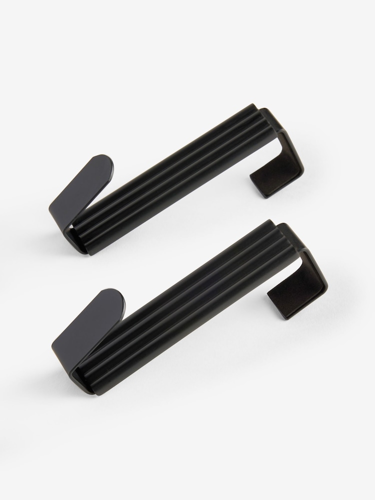 Set of 2 Black Over Door Hooks - Image 3 of 3 Set of 2 Black Over Door Hooks - Image 3 of 3