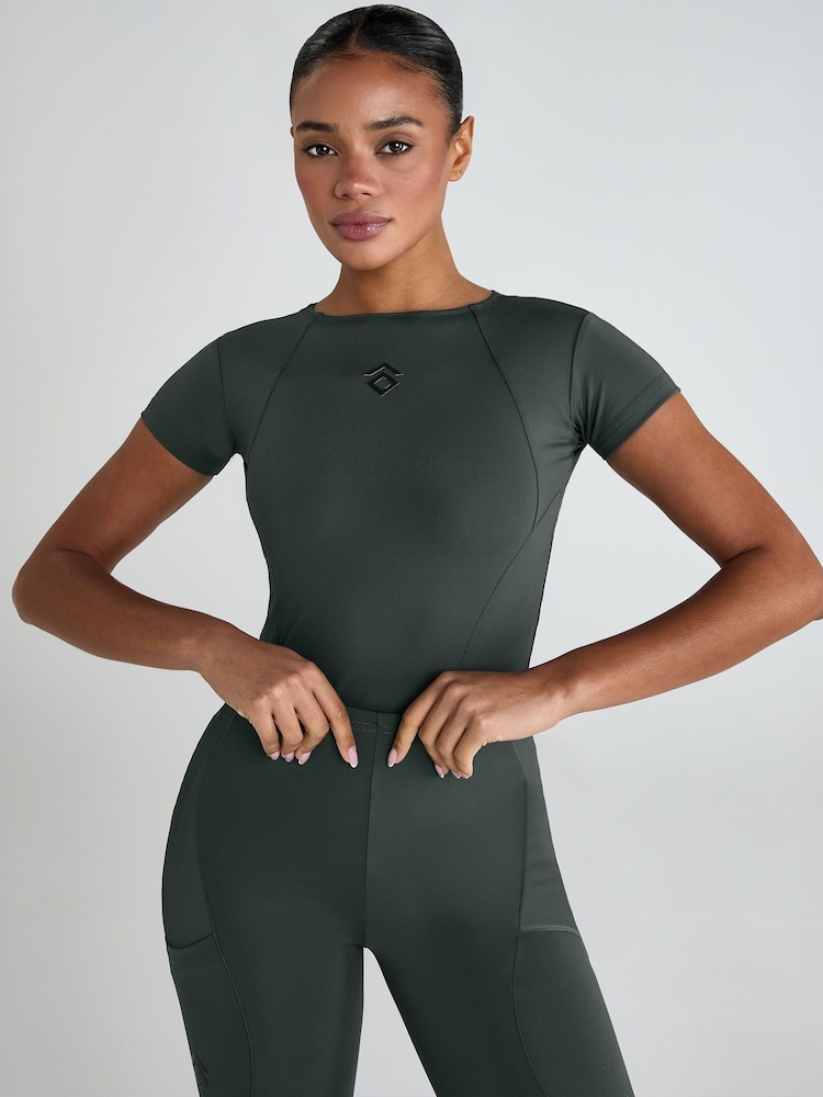 Aztec Diamond Green Core Tech Top - Image 1 of 6 Aztec Diamond Green Core Tech Top - Image 1 of 6