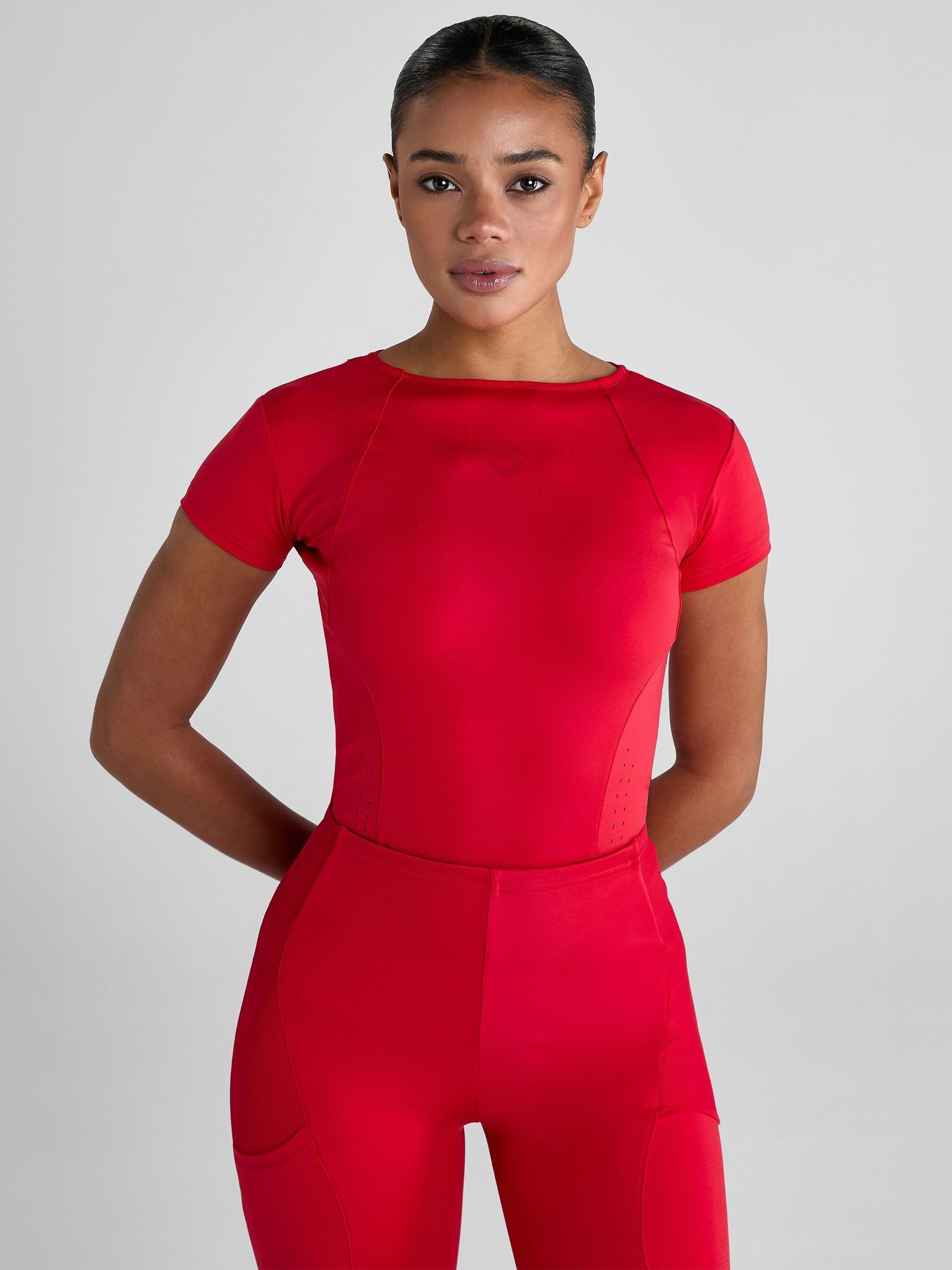 トップス yabt Buy Aztec Diamond Red Core Tech Top from Next Singapore