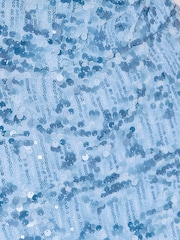 Lipsy Light Blue Sequin Cowl Neck Maxi Dress - Image 5 of 5