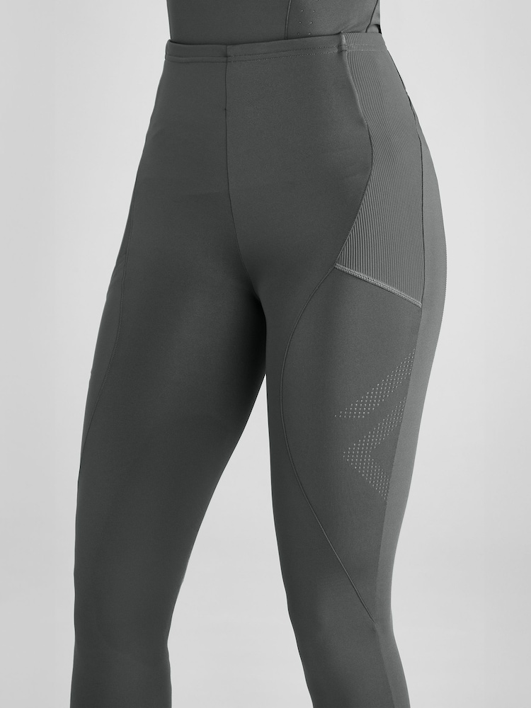 Aztec Diamond Grey Core Leggings - Image 1 of 4