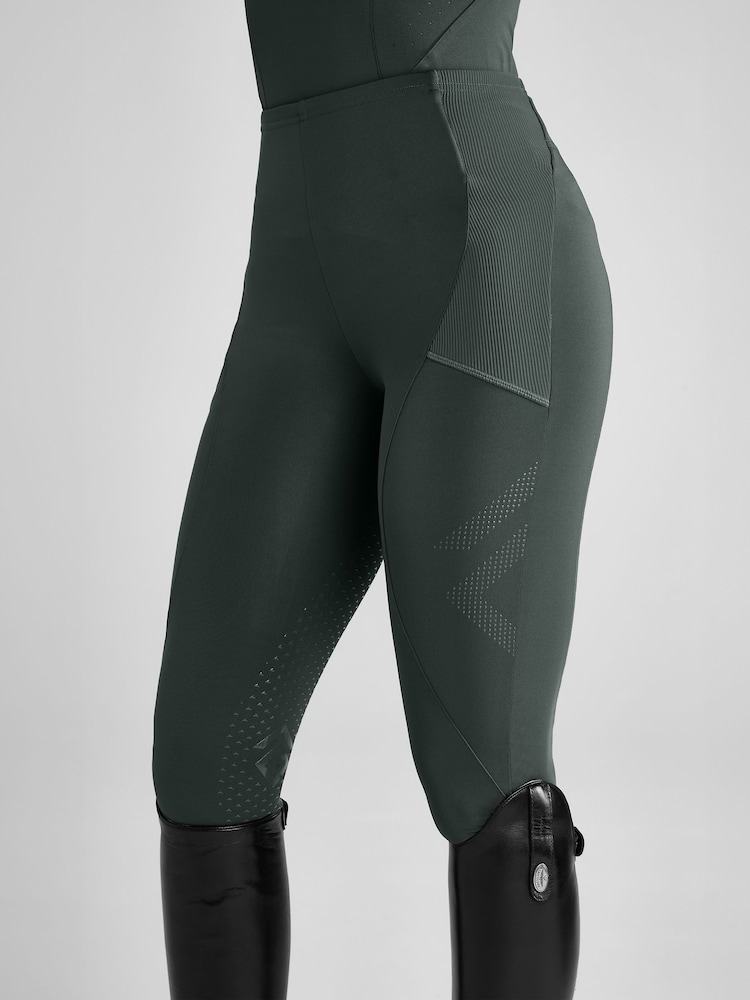 Aztec Diamond Green Full Seat Core Leggings - Image 1 of 3