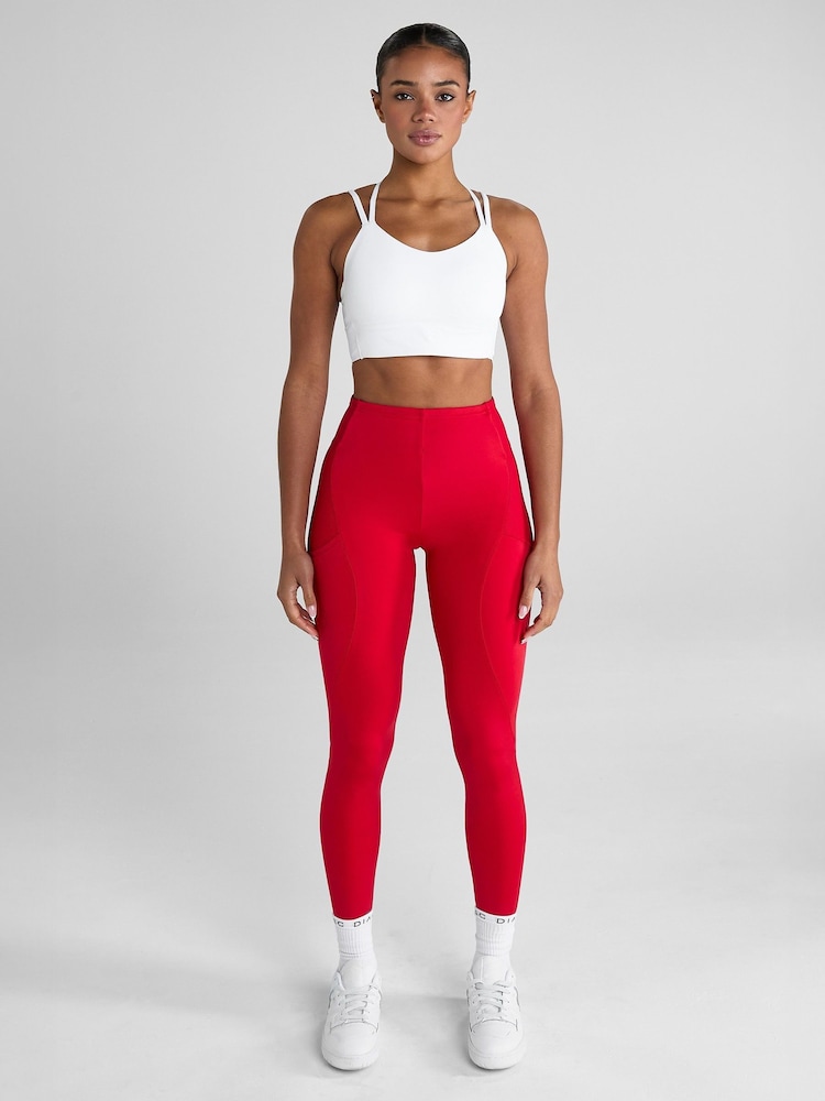 Aztec Diamond Red Core Leggings - Image 1 of 7