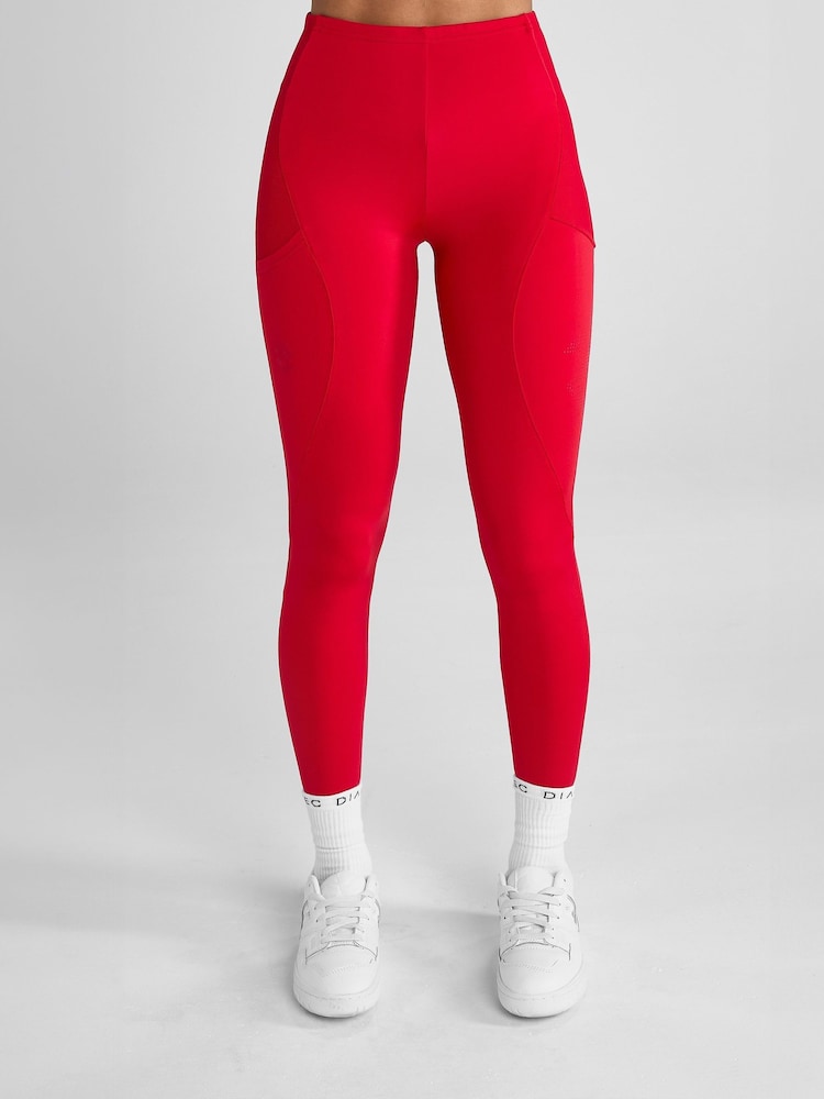 Aztec Diamond Red Core Leggings - Image 2 of 7