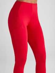 Aztec Diamond Red Core Leggings - Image 4 of 7