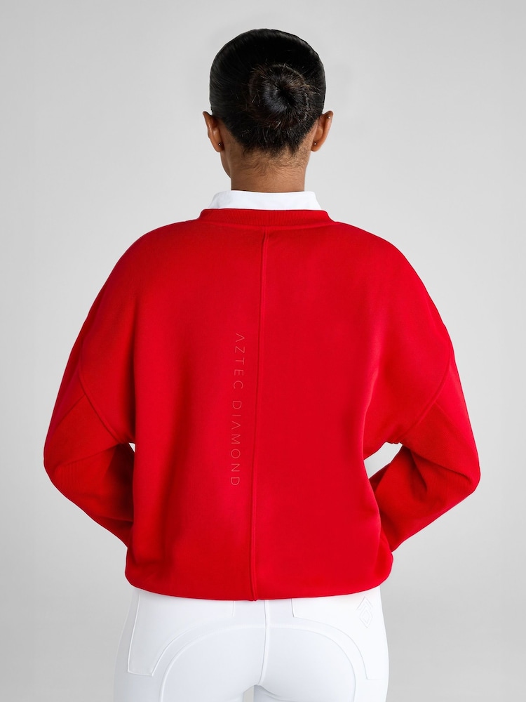 Aztec Diamond Red Sporting Goods Crew Neck Sweat Top - Image 2 of 7