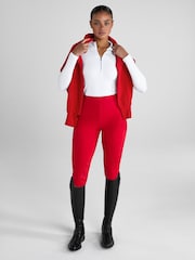 Aztec Diamond Red Knee Grip Core Leggings - Image 3 of 6