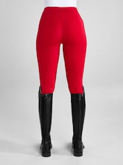 Aztec Diamond Red Knee Grip Core Leggings - Image 4 of 6