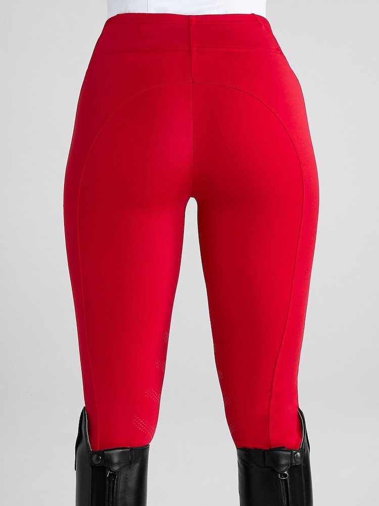 Aztec Diamond Red Knee Grip Core Leggings - Image 6 of 6