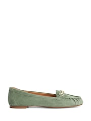 Dune London Green Guno Loafers - Image 2 of 6