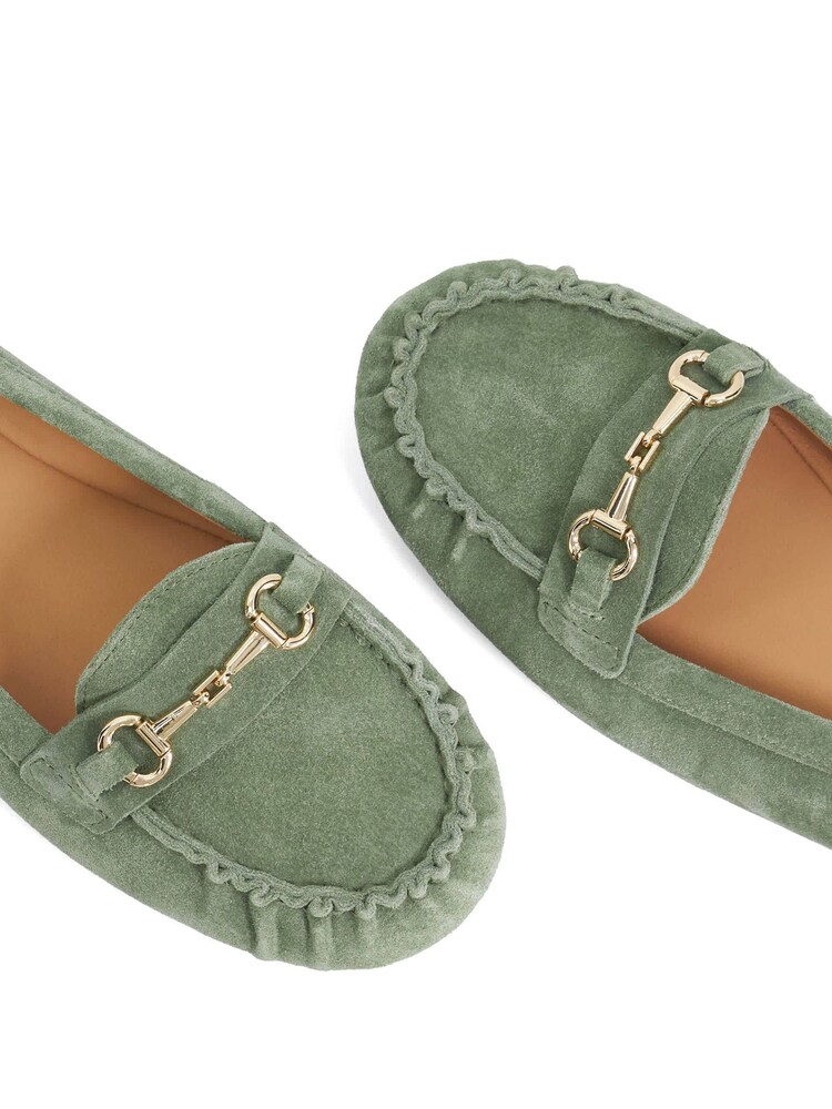 Dune London Green Guno Loafers - Image 6 of 6