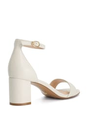 Dune London Natural Wide Fit Melins Heeled Sandals - Image 4 of 6