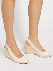 Dune London Natural Wide Fit Capable Wedges - Image 1 of 6