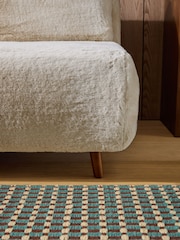 MADE.COM Taupe Natural Arctic Faux Fur Large Haru 2 Seater Sofa Bed - Image 4 of 6