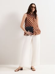 Phase Eight Brown Indie Brown Blouse - Image 3 of 6