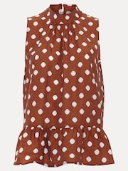 Phase Eight Brown Indie Brown Blouse - Image 6 of 6