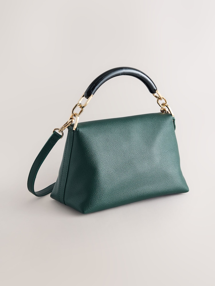 Green Resin Handle Hand Held Bag - Image 2 of 5