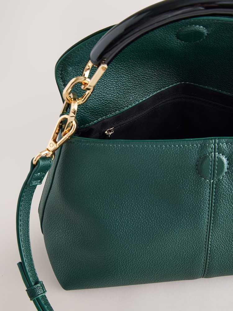 Green Resin Handle Hand Held Bag - Image 5 of 5