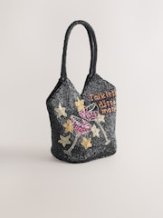 黑色 - Embellished Hand Held Bag - 圖片 4，共 8
