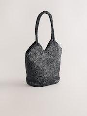 黑色 - Embellished Hand Held Bag - 圖片 5，共 8