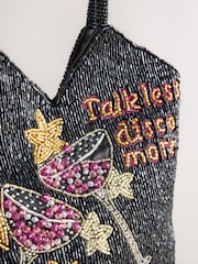 黑色 - Embellished Hand Held Bag - 圖片 6，共 8