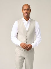 Skopes Cream Antonio Suit Waistcoat - Image 1 of 4