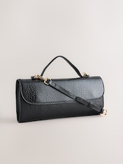Black Leather Clutch Bag - Image 4 of 8