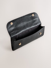 Black Leather Clutch Bag - Image 5 of 8