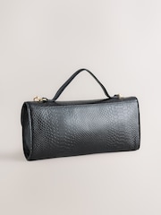 Black Leather Clutch Bag - Image 6 of 8
