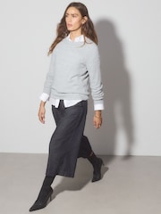 Black Forever Comfort® Point Court Leather Sock Boots - Image 3 of 9