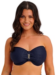 Fantasie Blue Azores Underwire Bandeau Bikini Top - Image 3 of 7