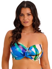 Fantasie Blue Molokai Shores Underwire Bandeau Bikini Top - Image 2 of 6