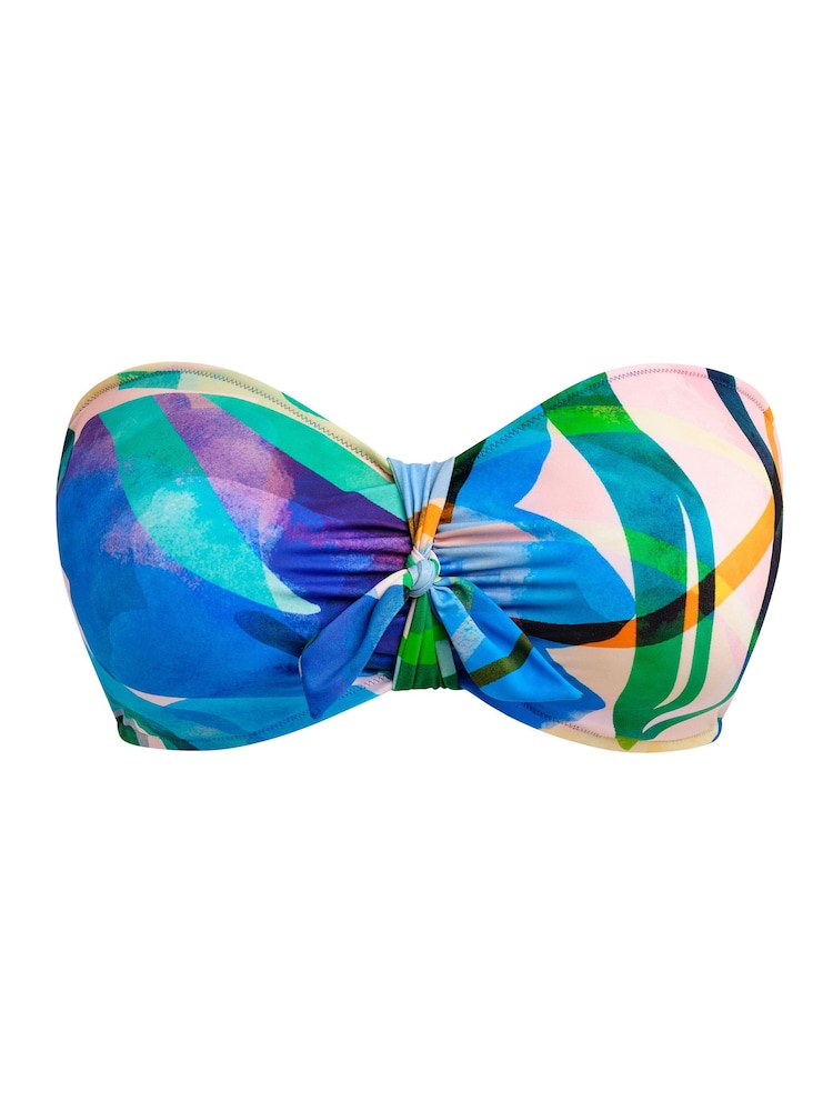 Fantasie Blue Molokai Shores Underwire Bandeau Bikini Top - Image 6 of 6