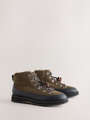 Brown Standard fit Forever Comfort® Hiker Lace Up Leather Boots - Image 2 of 5