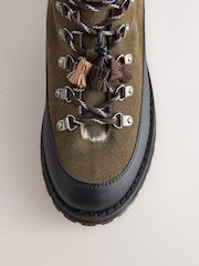 Brown Standard fit Forever Comfort® Hiker Lace Up Leather Boots - Image 3 of 5
