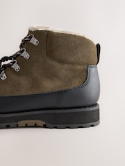 Brown Standard fit Forever Comfort® Hiker Lace Up Leather Boots - Image 4 of 5