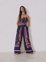 Purple Wide Leg Trousers - Image 2 of 4