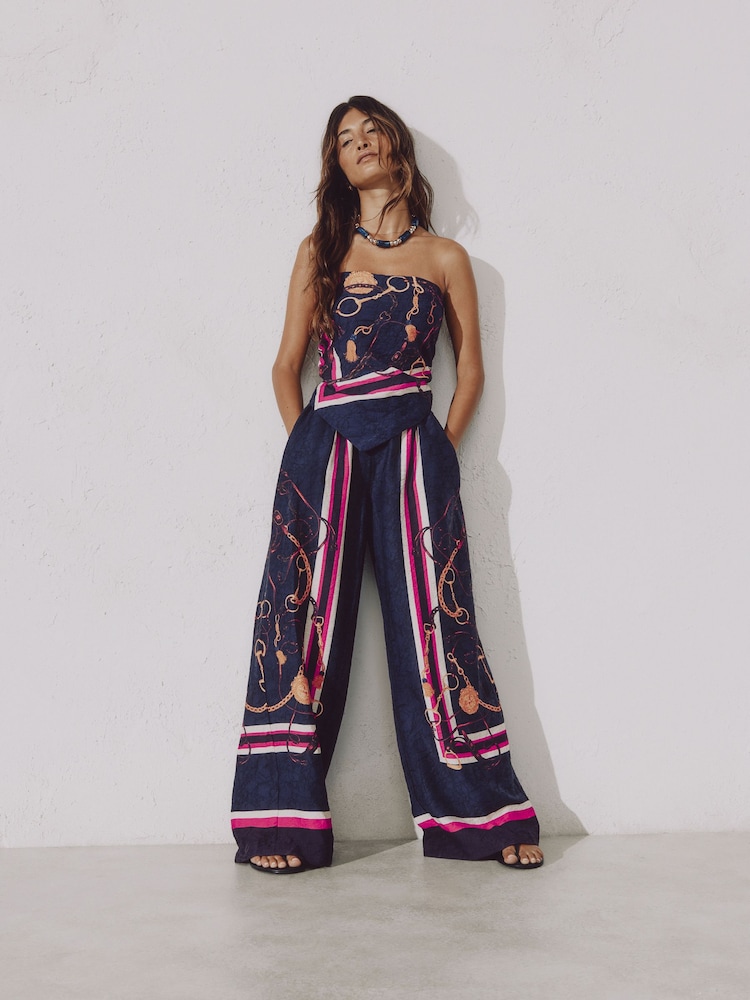 Purple Wide Leg Trousers - Image 2 of 4