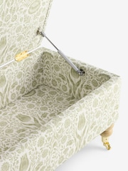 Laura Ashley Hedgerow Green Ashtead Damask Clipsham Storage Ottoman Bench - Image 4 of 4