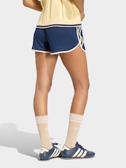 adidas originals Blue 3S Mesh Sprinter Shorts - Image 2 of 6