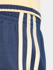 adidas originals Blue 3S Mesh Sprinter Shorts - Image 5 of 6