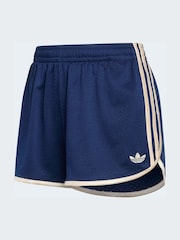 adidas originals Blue 3S Mesh Sprinter Shorts - Image 6 of 6