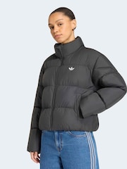 adidas Originals Black Short Padded Jacket - Image 1 of 6