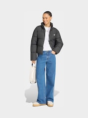 adidas Originals Black Short Padded Jacket - Image 3 of 6
