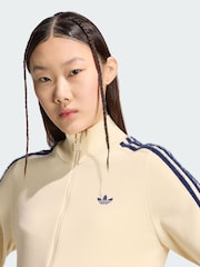 adidas originals Yellow Knitted Firebird Track Top - Image 4 of 6