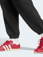 adidas originals Black Essentials Loose Fleece Joggers - Image 4 of 6
