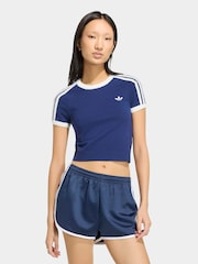 adidas originals Blue Knitted T-Shirt - Image 1 of 6