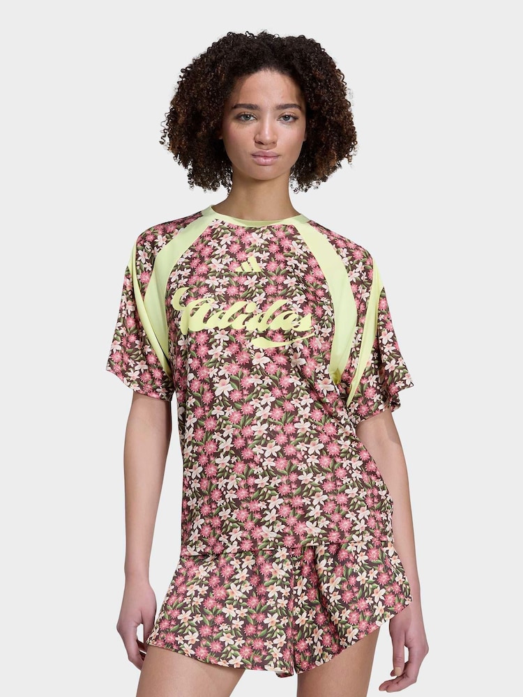 adidas Brown Adidas X Farm Rio House Of Tiro Jersey - Image 1 of 6