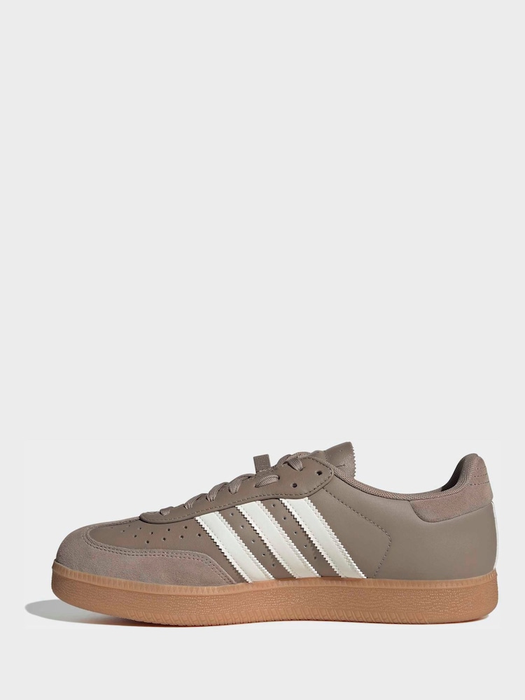 Brun - Chaussures en cuir adidas Velosamba - Image 2 de 9