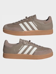 Brun - Chaussures en cuir adidas Velosamba - Image 5 de 9